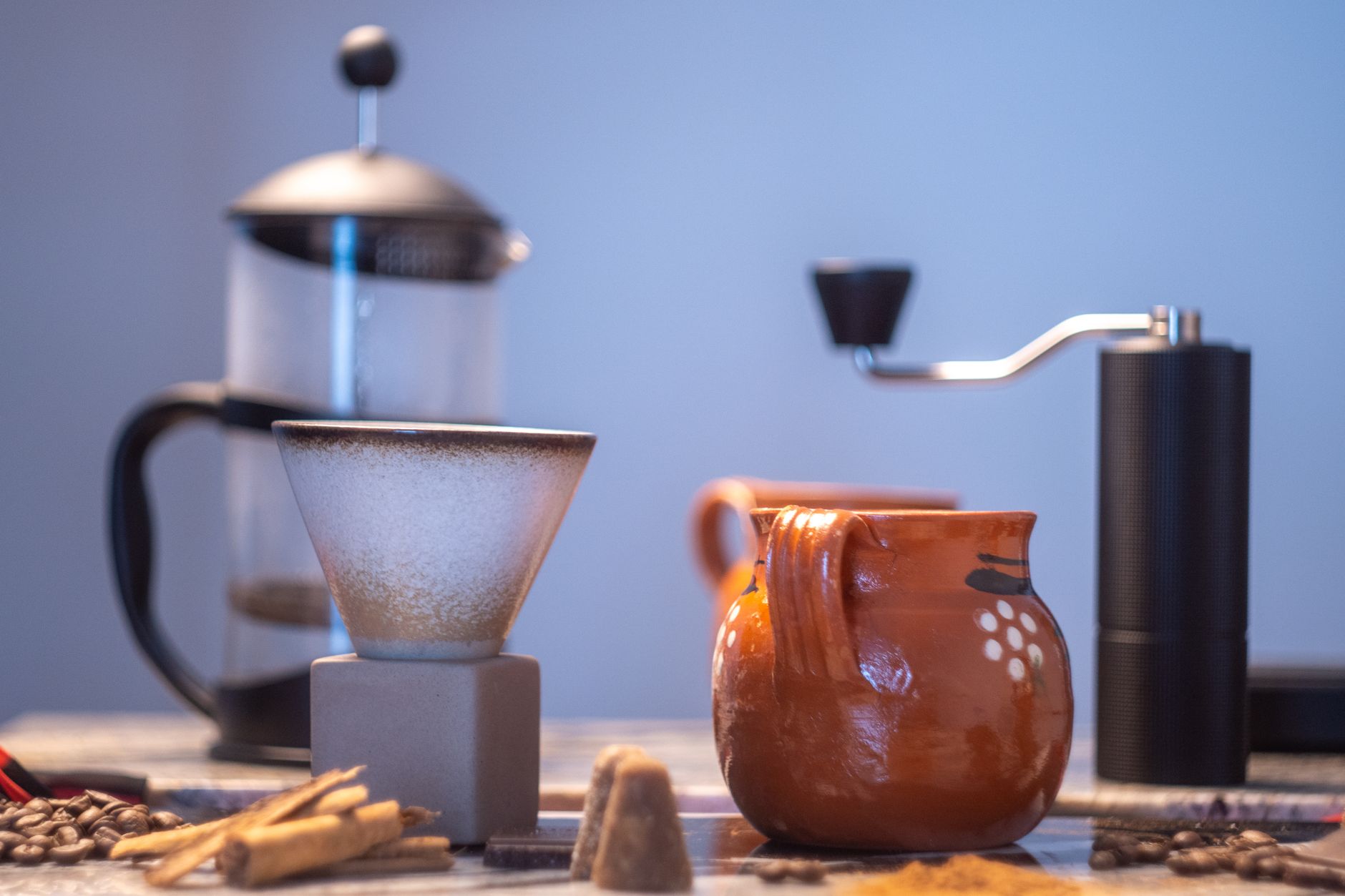 french-press-coffee-grounds-metal-mesh-filter