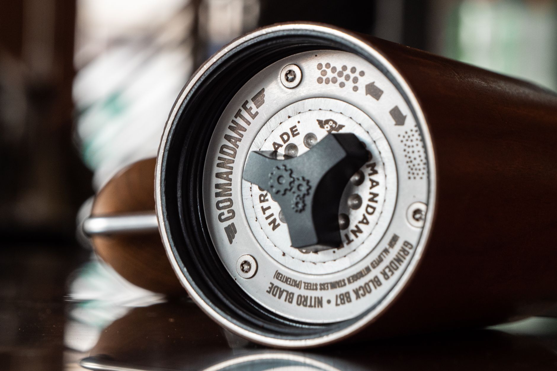 baratza encore grinder 40mm conical burr close-up