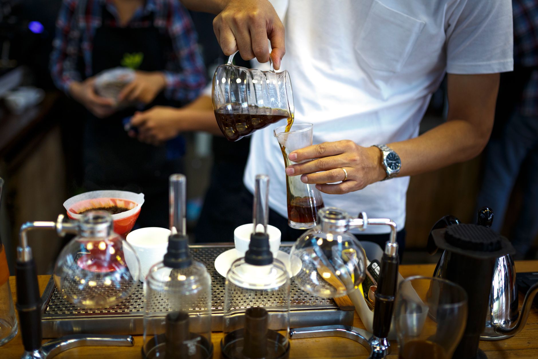 aeropress inverted steep coffee grounds bloom