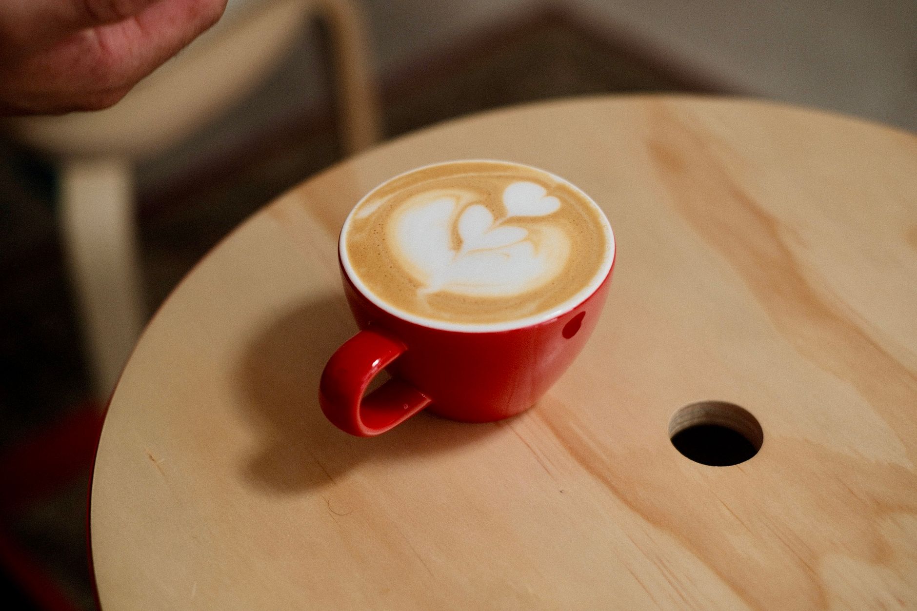 espresso macchiato ceramic cup white marble cafe bar