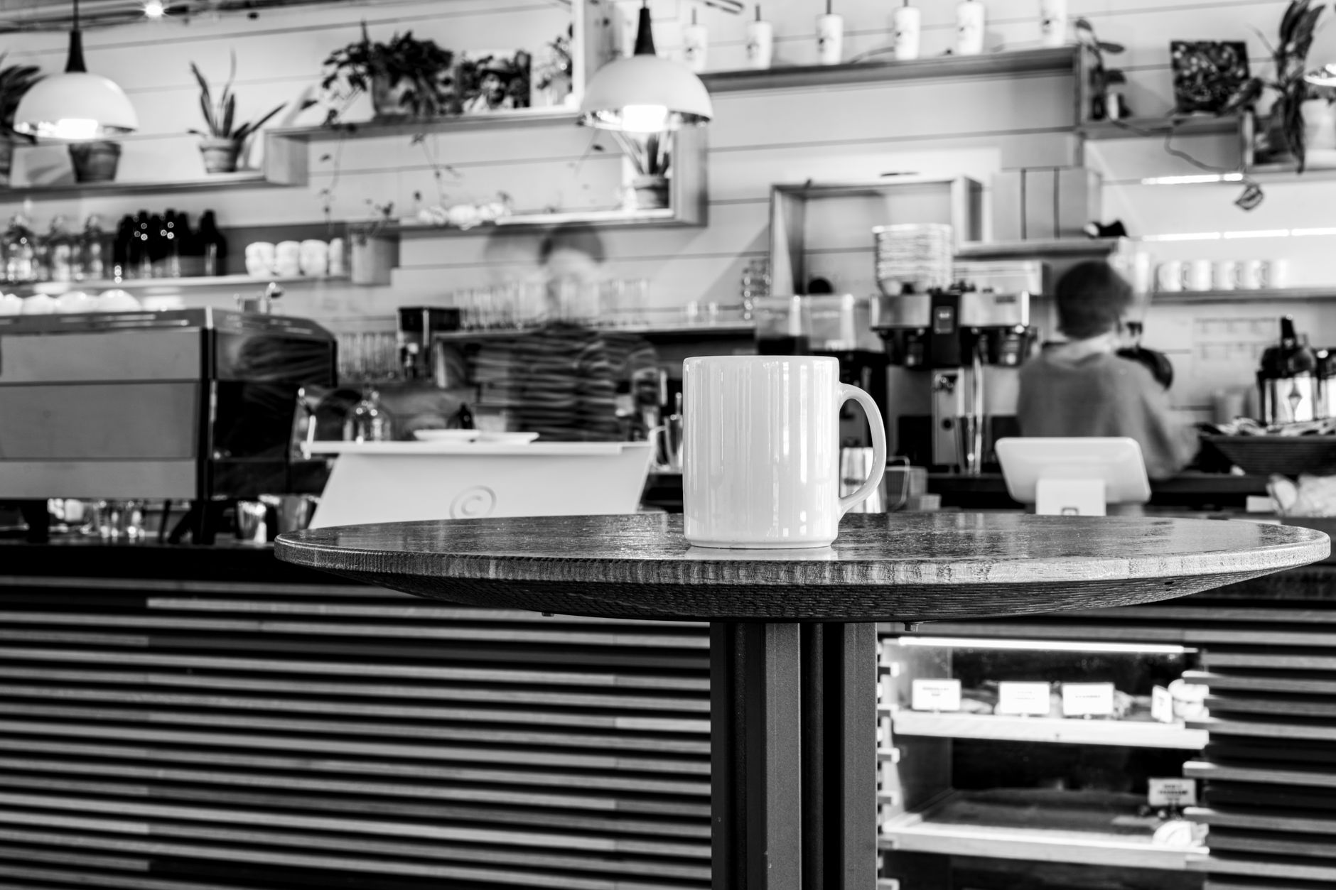 Breville Bambino Plus espresso machine counter