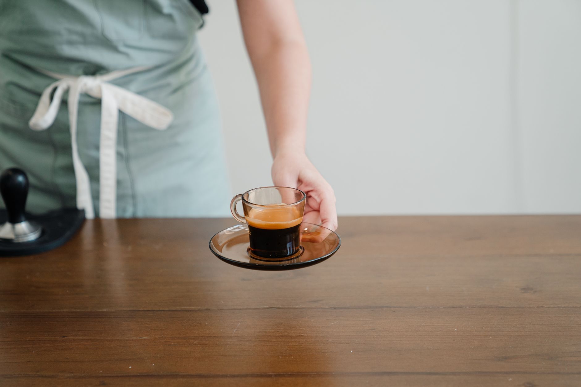 ristretto espresso shot dark crema demitasse