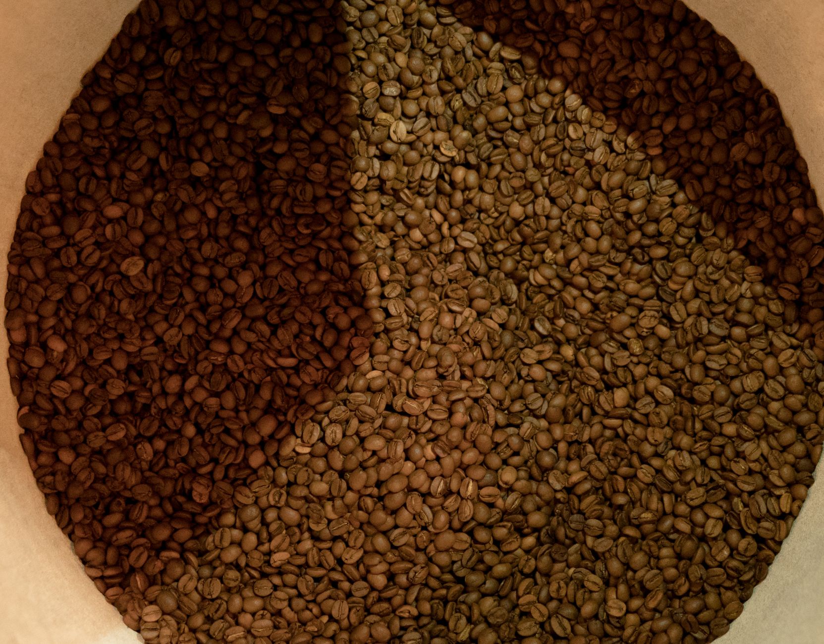 nitrogen-sealed coffee bag one-way valve close-up