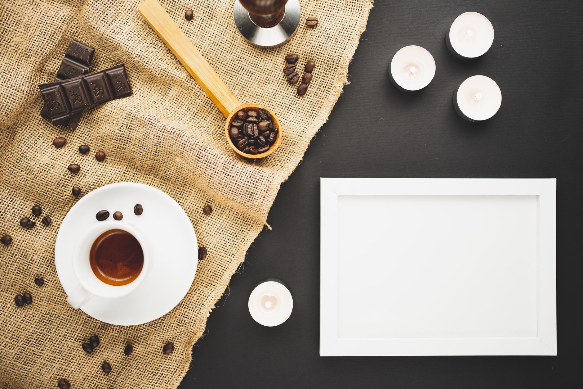 specialty coffee gift flat lay pour over tools