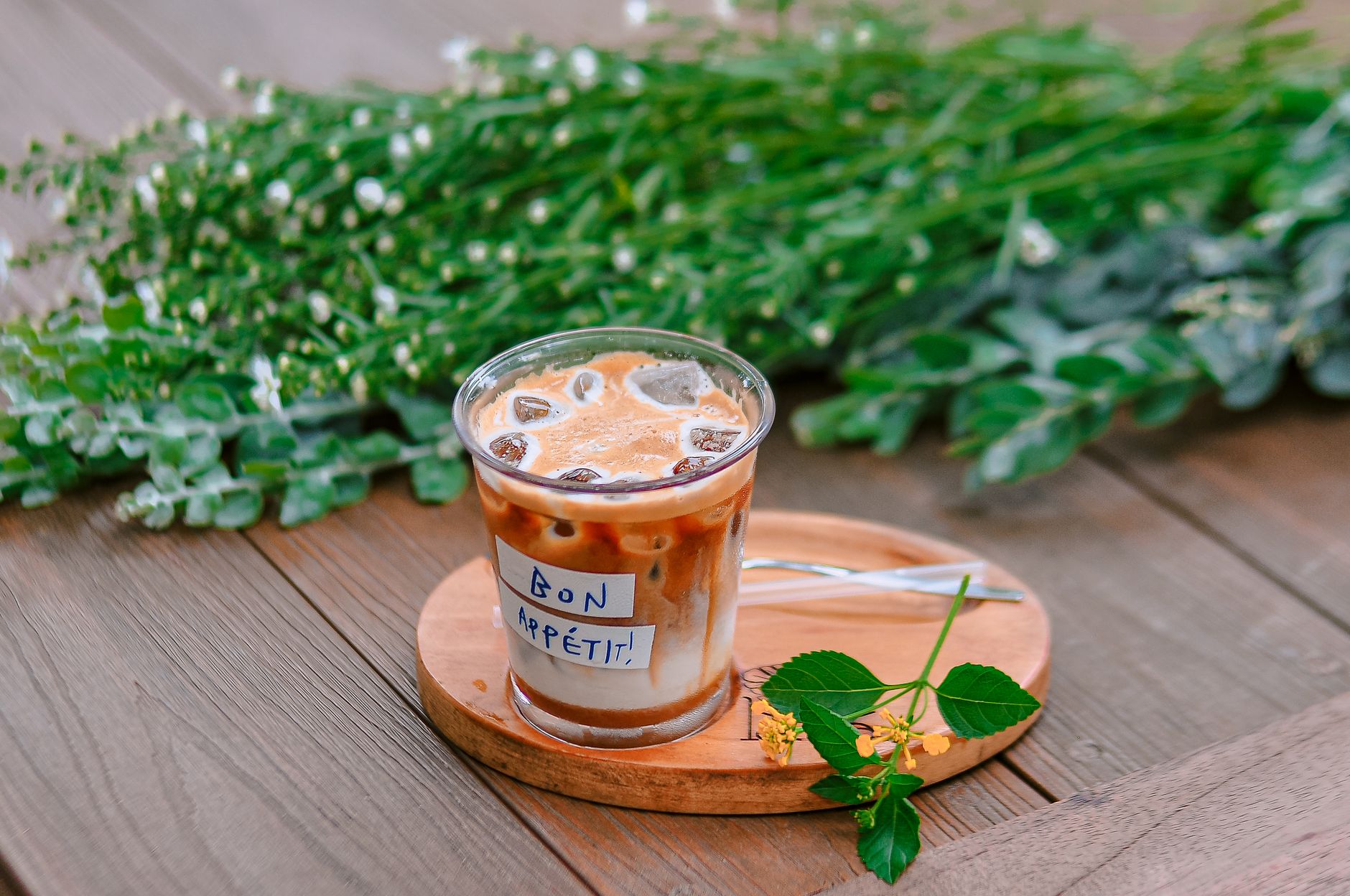brown sugar cold brew cold foam barista glass