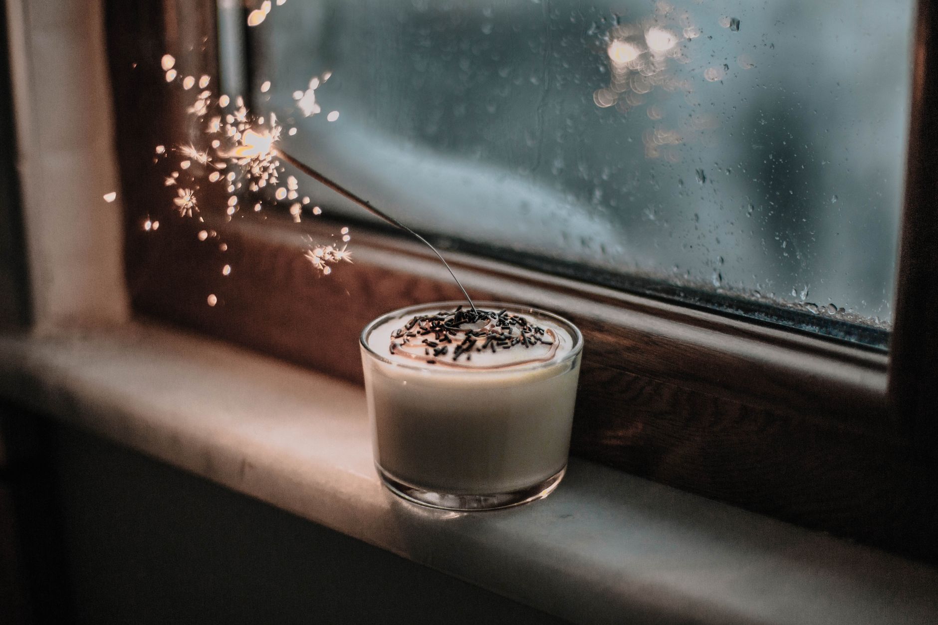 coffee granita frozen crystals dessert glass