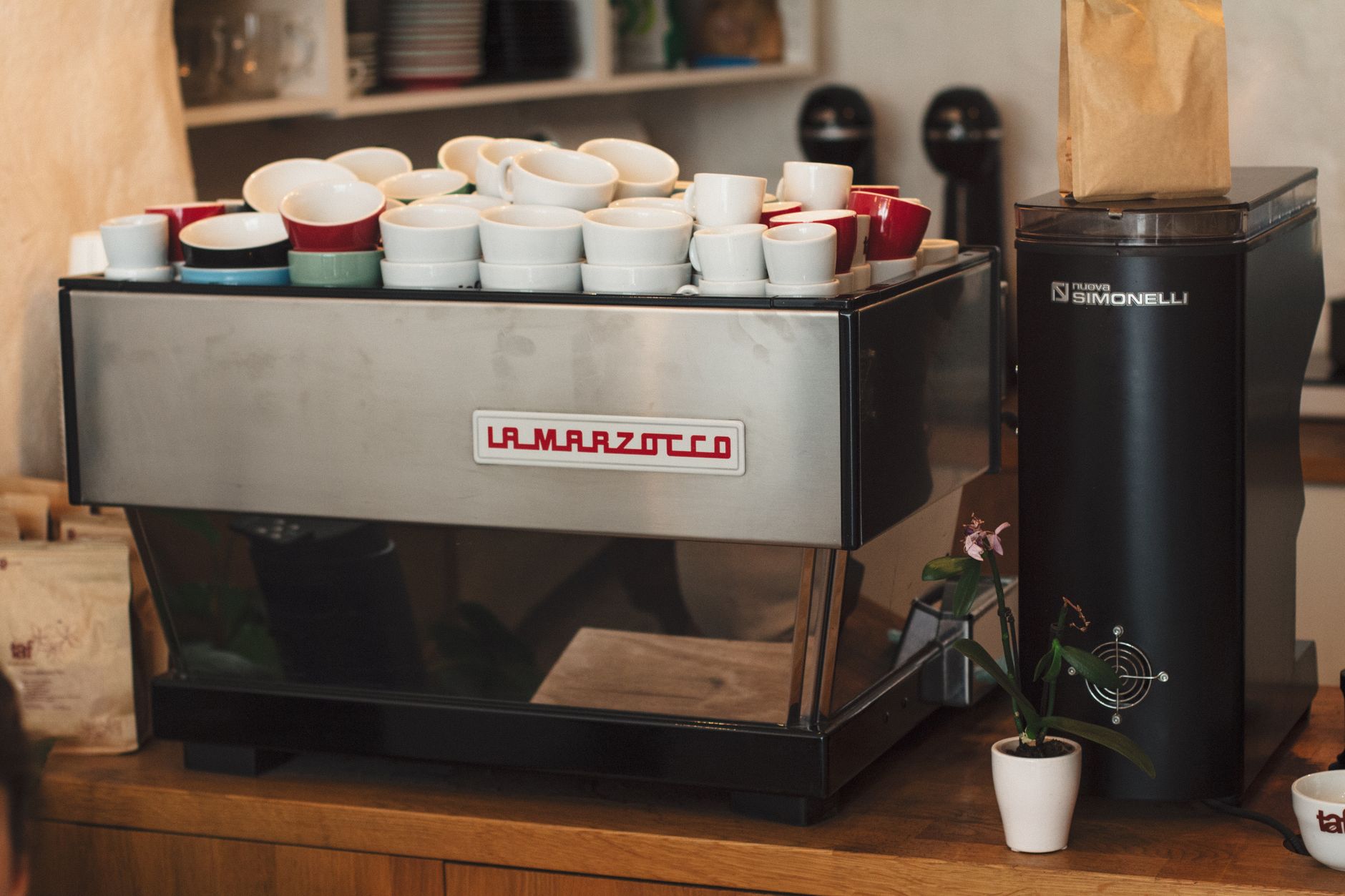 ecm synchronika dual boiler espresso machine side profile