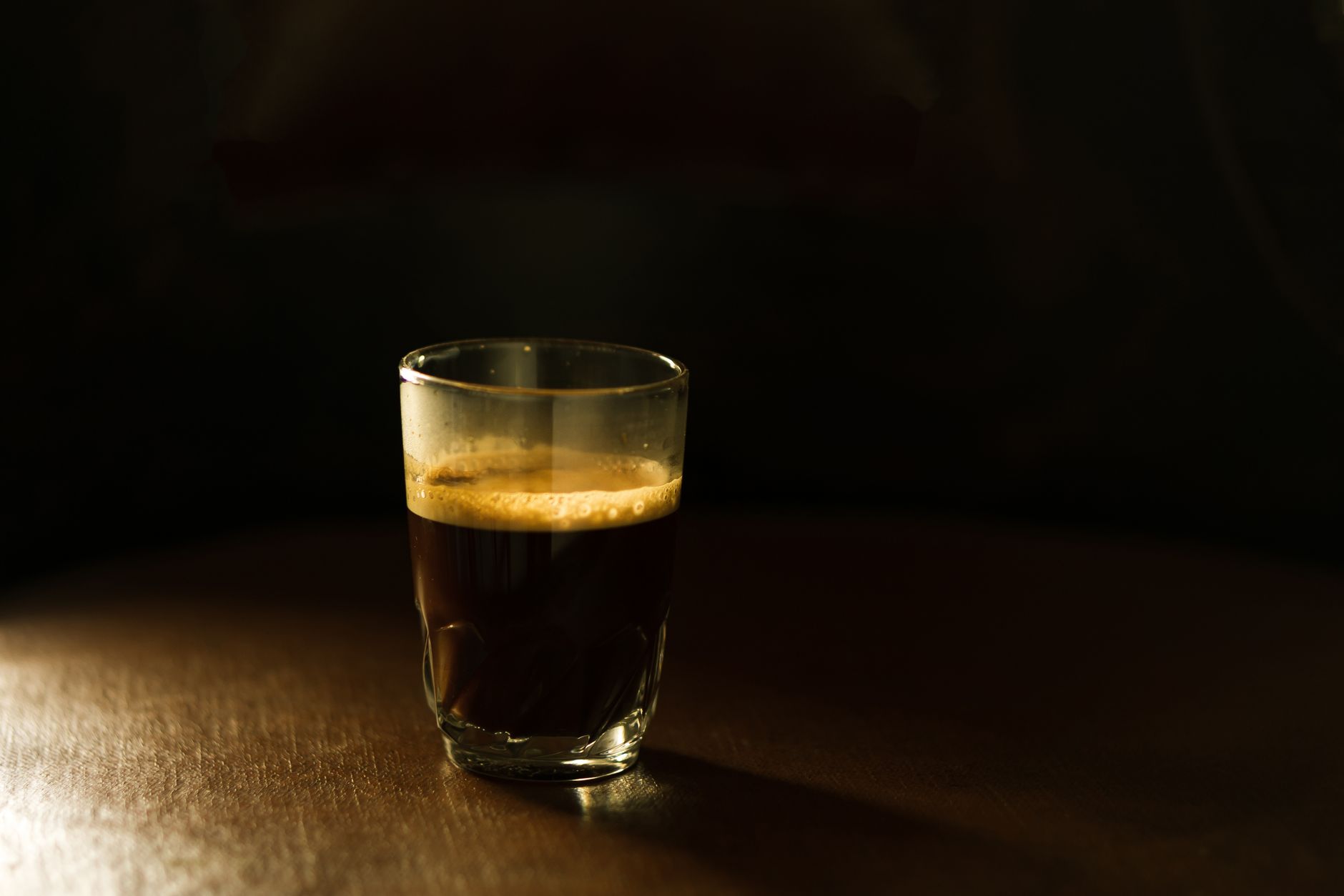 espresso shot golden crema even extraction demitasse cup