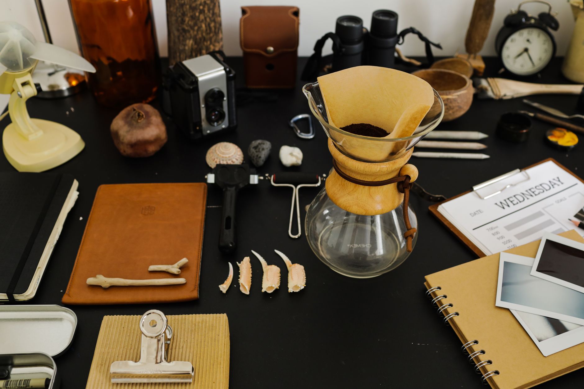 drip coffee maker glass carafe morning light