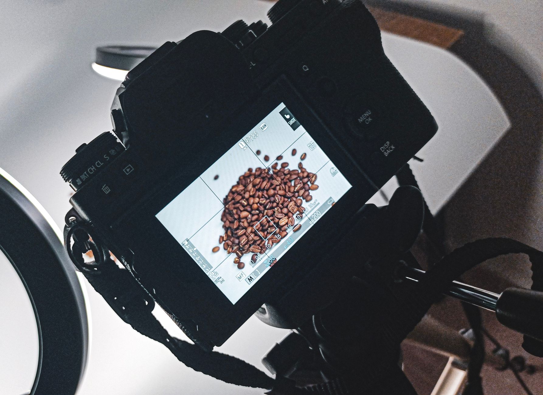 coffee bag opening freshly roasted beans