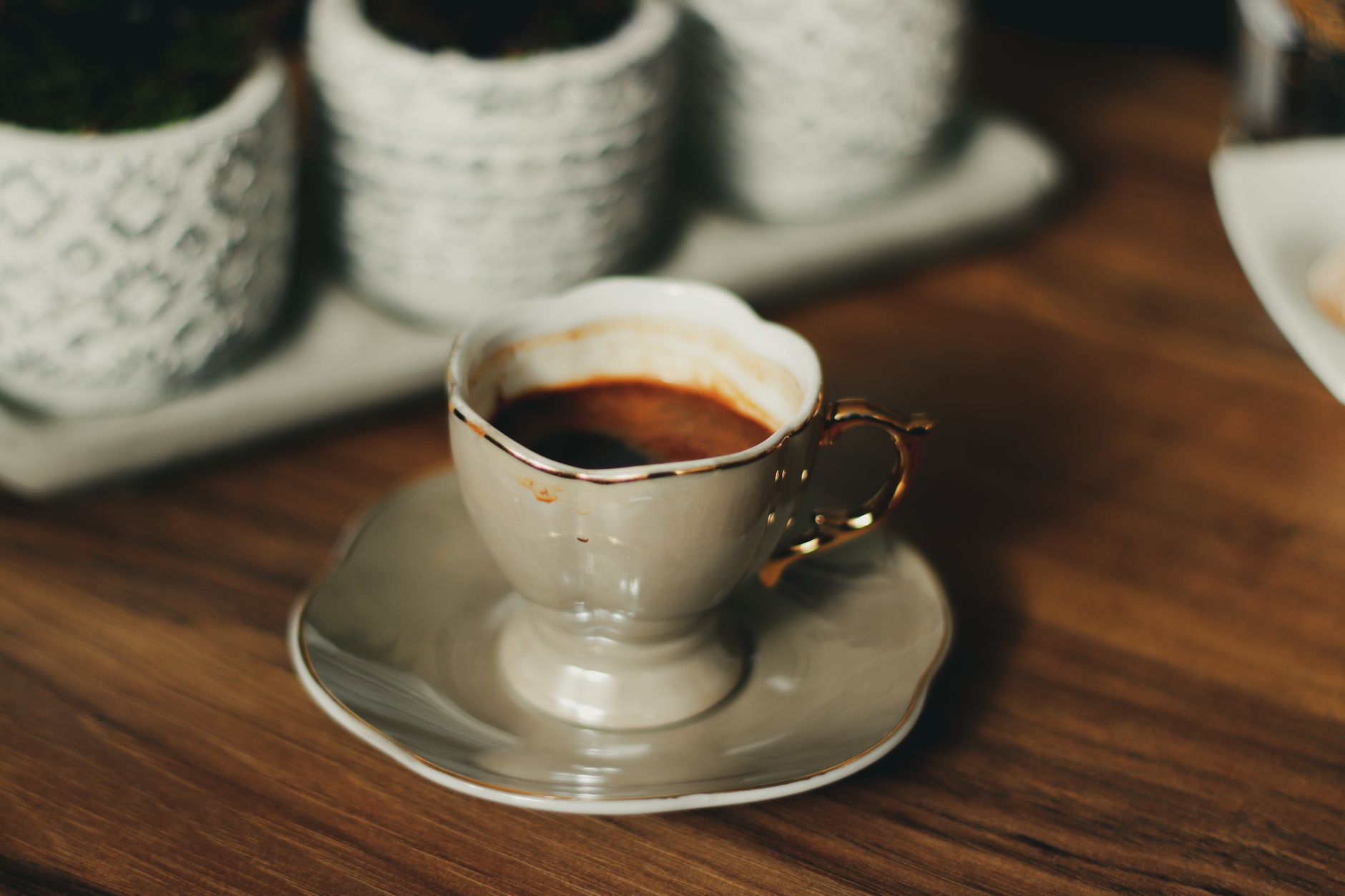 espresso shot golden crema demitasse cup