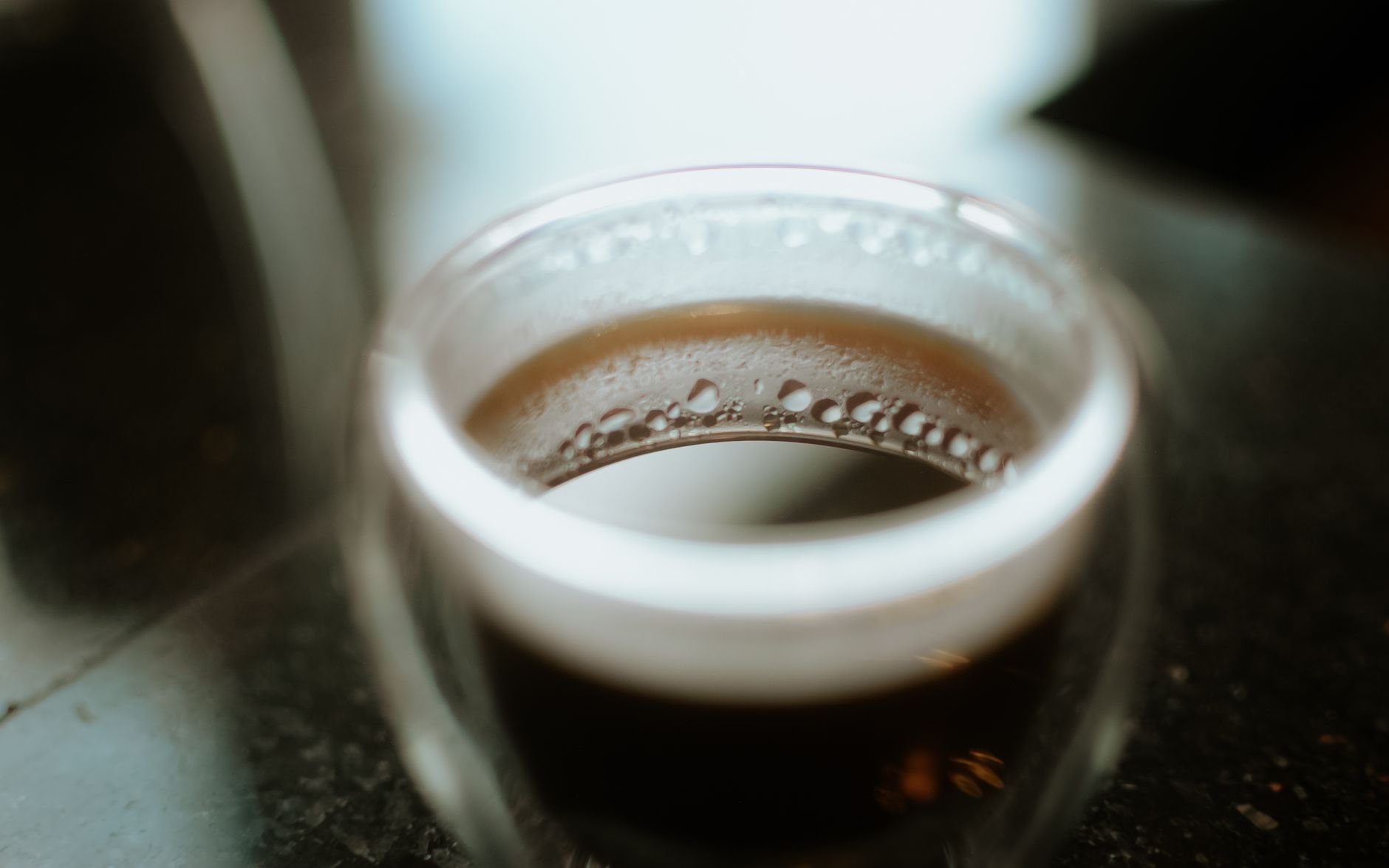 nespresso vertuo espresso crema thick foam close up