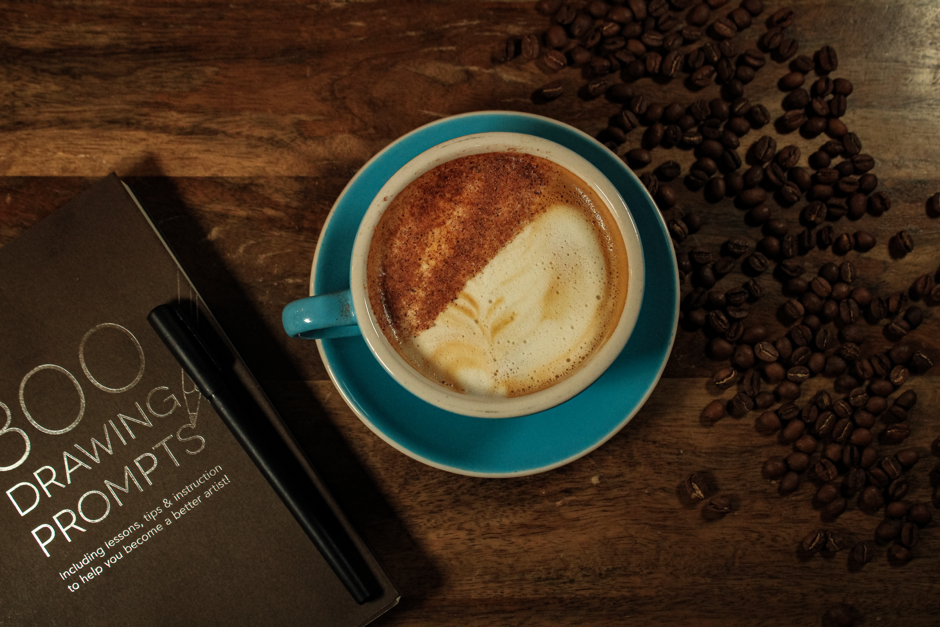 brown sugar oat milk latte cinnamon sprinkle overhead