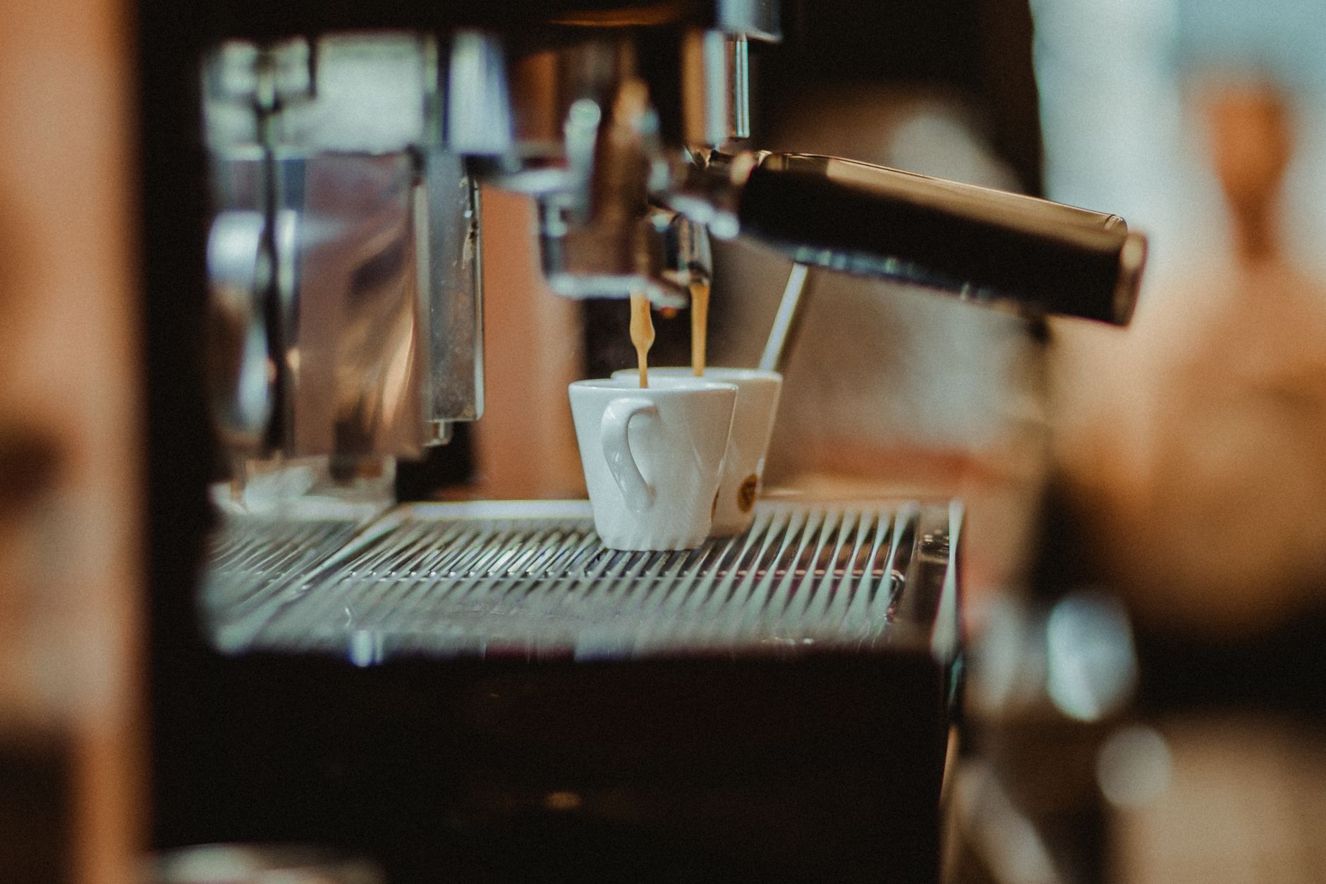 three espresso cups side by side ristretto espresso lungo