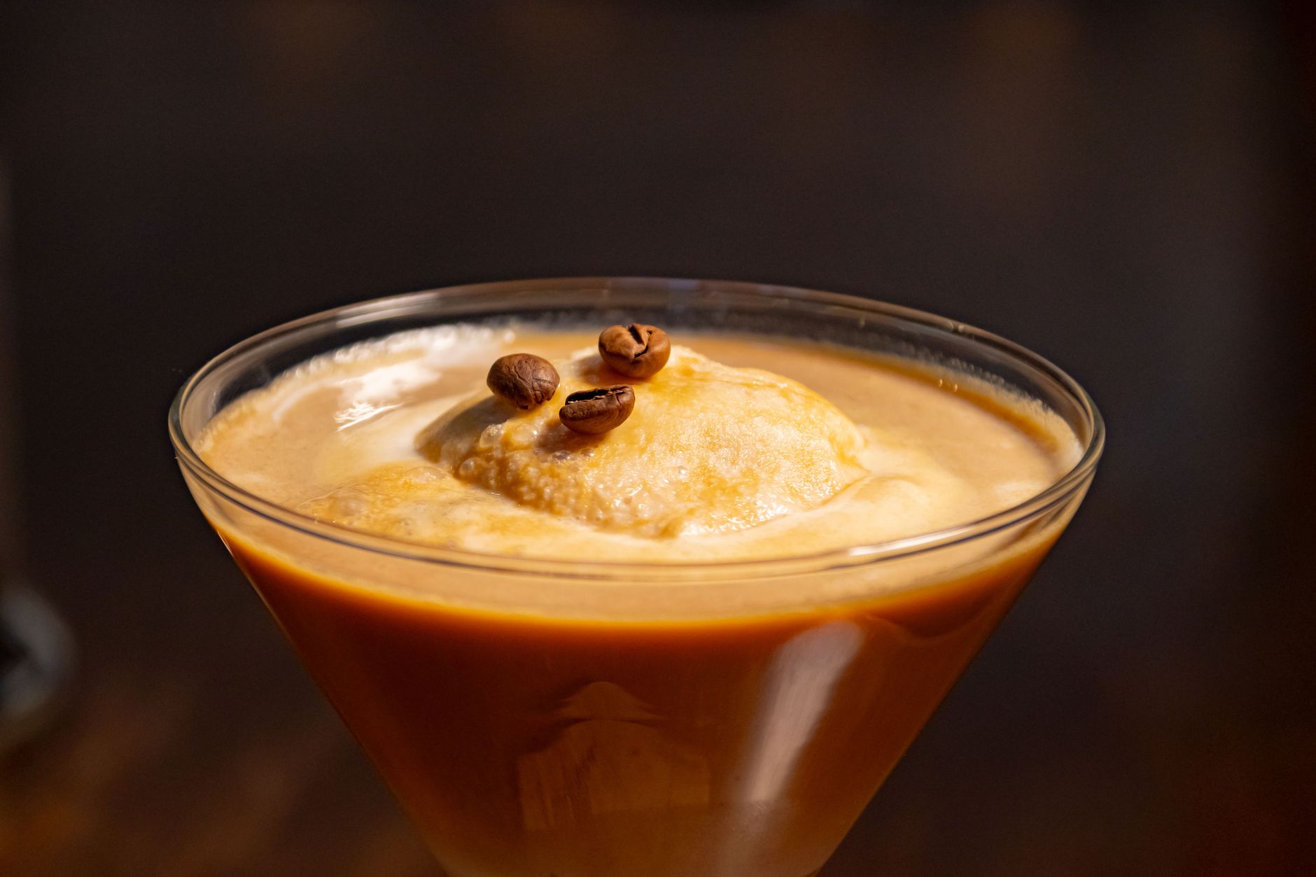 cocktail shaker vigorous shake espresso ice