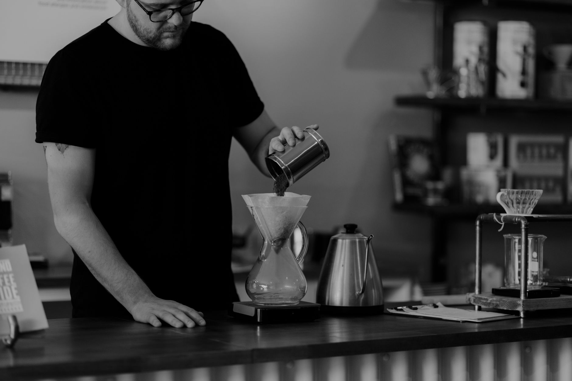 specialty coffee roaster single origin bags shelf