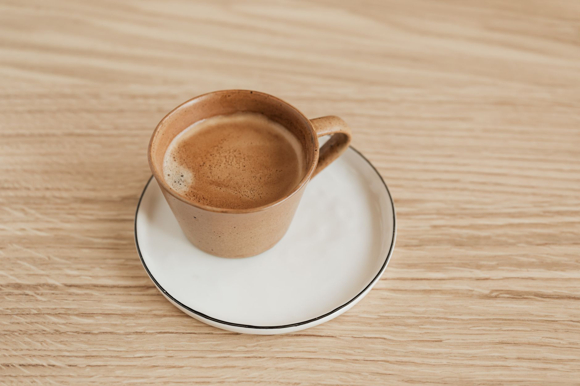 espresso shot golden crema ceramic cup