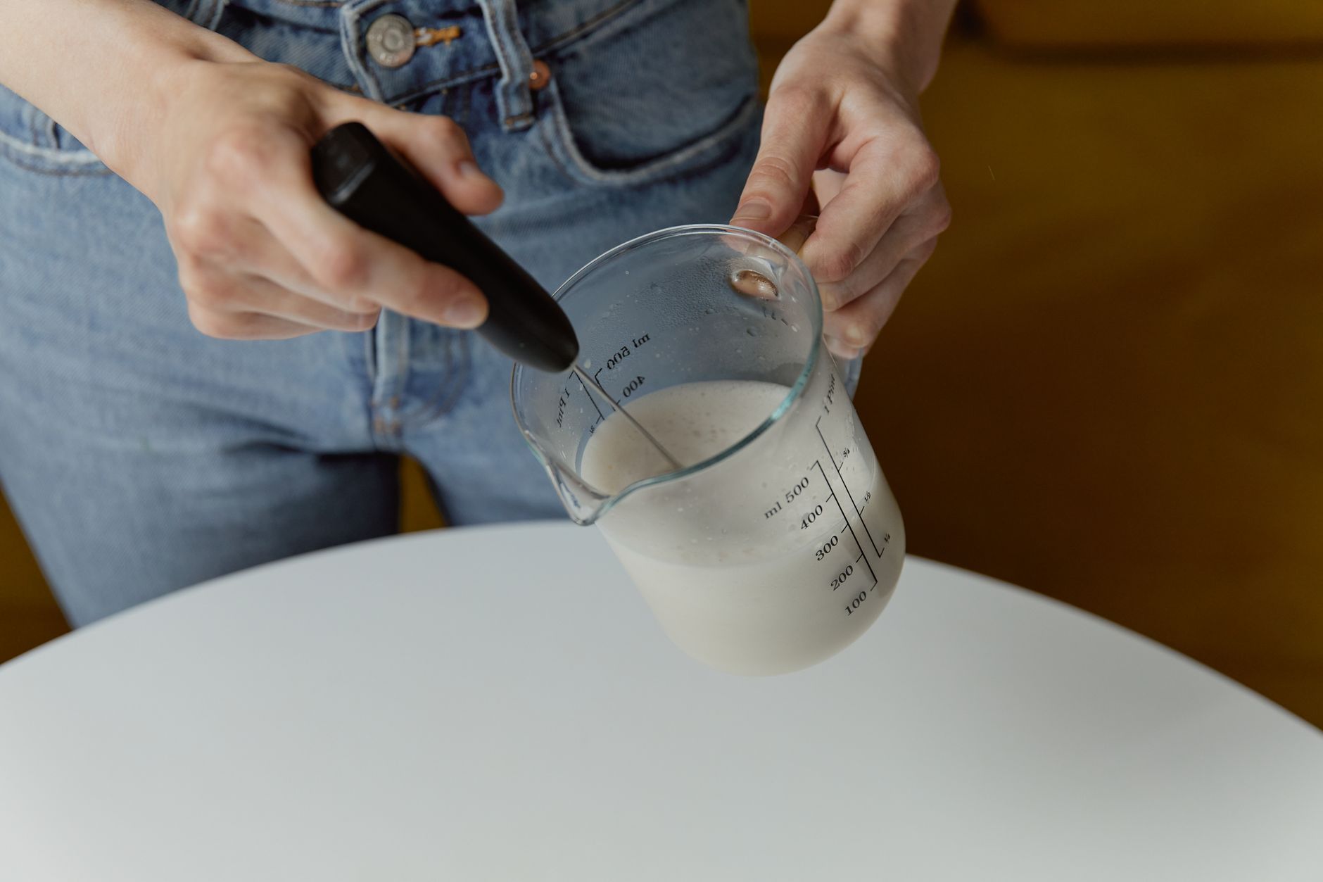 milk steaming wand microfoam spiral latte