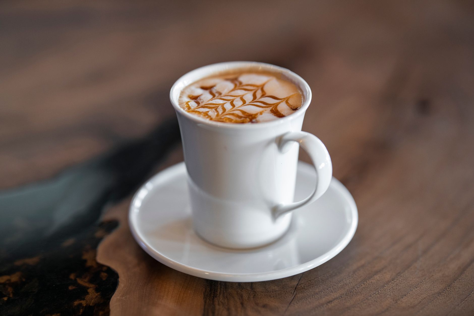 caramel macchiato layered cup drizzle overhead