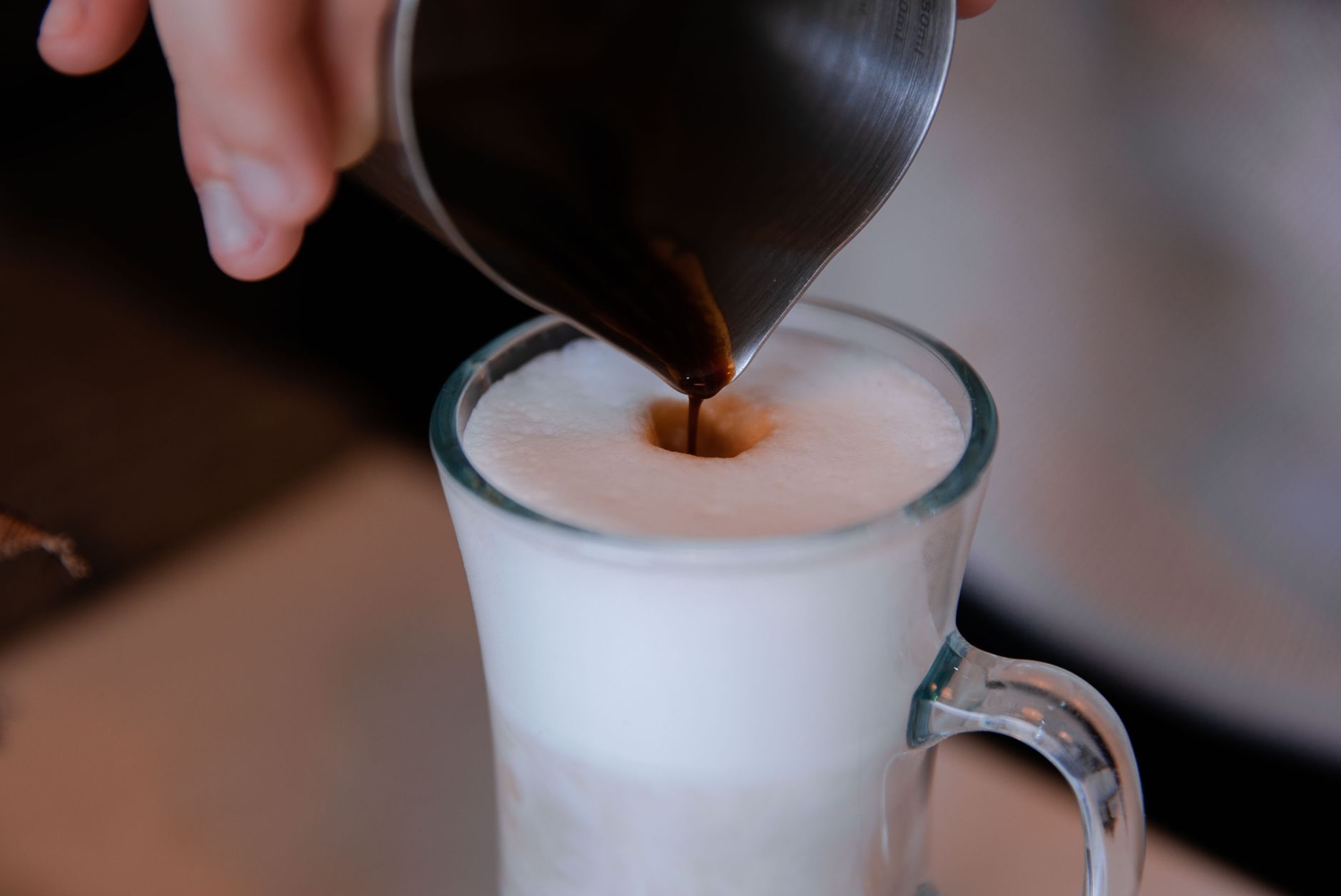milk steaming wand microfoam close up